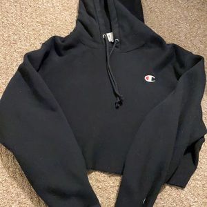 Champion crop top hoodie